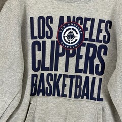 Courtside Supply Los Angeles Clippers NBA Basketball Hoodie Gray Mens XL