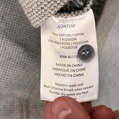 ONeill Mens XXL Waffle Knit Henley Hoodie Gray Thermal Pullover Standard Fit