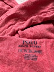 Polo Ralph Lauren hoodie mens XXL jersey coral red T-shirt thin lightweight