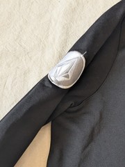 Volcom Men’s Zip Hoodie Grayscale Color Block Pockets Skate Ski Tech Fleece LG