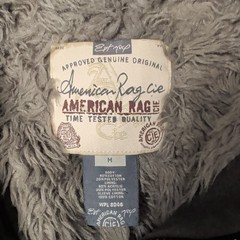 American Rag Cie Men’s Gray Full Zip Hooded Fleece Lined Hoodie Pockets M