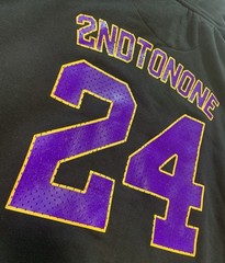 New 2nd To None LA Lakers NBA Mens XL Hoodie Sweatshirt Kobe Bryant #24 Black