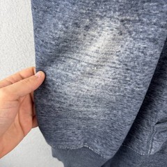 Champion Hoodie Mens Medium Gray Tri Blend Rayon Sweatshirt Retro Style New York