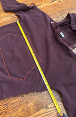 Hellers Cafe x Warehouse Co Hoodie Size 40 S/M Plum Eggplant Made in Japan Rare