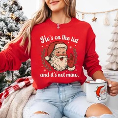 Funny Christmas Santa Retro Sweatshirt Holiday Apparel Gift