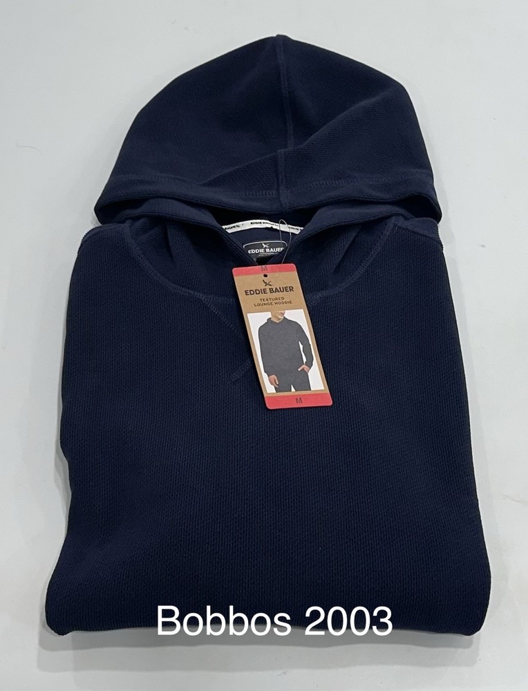 Eddie Bauer Men’s Everyday Pullover Lounge Hoodie, Blue, Size M