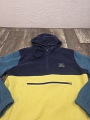 Massive Outdoor Hoodie Mens Small Colorful Pullover Blue Yellow