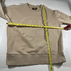Drew House Sketch Mascot Crewneck Sweatshirt XXS Graphic Print Embroidered Tan
