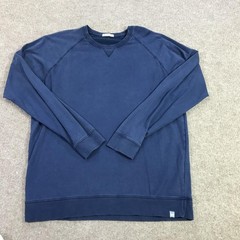 Peter Millar Sweatshirt Mens Large Blue Fleece Crewneck Pullover Stretch Logo