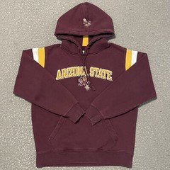 Arizona State Hoodie Teens L Red Sun Devil Logo Champion Pullover Sweatshirt