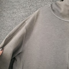 Nike Yoga Hoodie Men Large Gray Dri Fit Full Zip Long Sleeve Sweatshirt Athletic