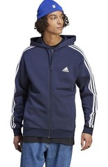 NEW adidas men Essentials Fleece 3-Stripes Full-Zip Hoodie RETAIL 2XL $65