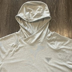 NEW Columbia PFG Unchartered Hoodie OmniShade OmniWick 40 UPF Gray Men Sz SMALL