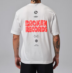 *NEW* Men NIKE AIR JORDAN Broken Record Graphic Tee WHITE (IF3055 100) 👍