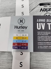 Hurley Men’s Sunny Side Hybrid Stretch Tagless UV T-Shirt S Grey