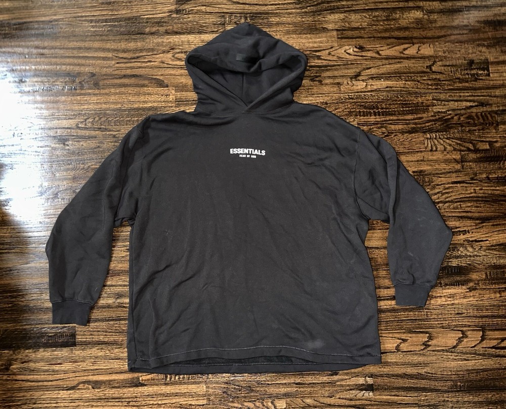 Fear of God Essentials Relaxed Hoodie “Iron” Size Large