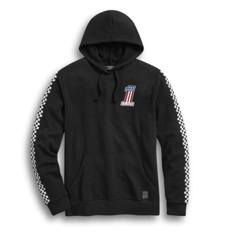 Harley-Davidson Men’s Checkered Pullover Hoodie – 99031-20VM