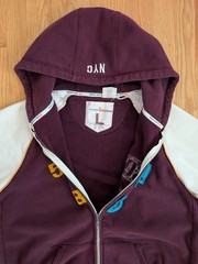 Vintage y2k Triple Five Soul NYC Full Zip Hoodie Sweatshirt Men’s Large Hip Hop