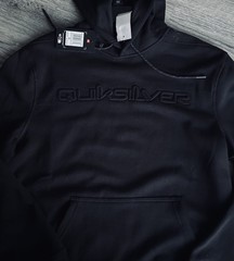 Quiksilver Hoodie Emboss Logo Pullover Hoodie Size Medium NWT
