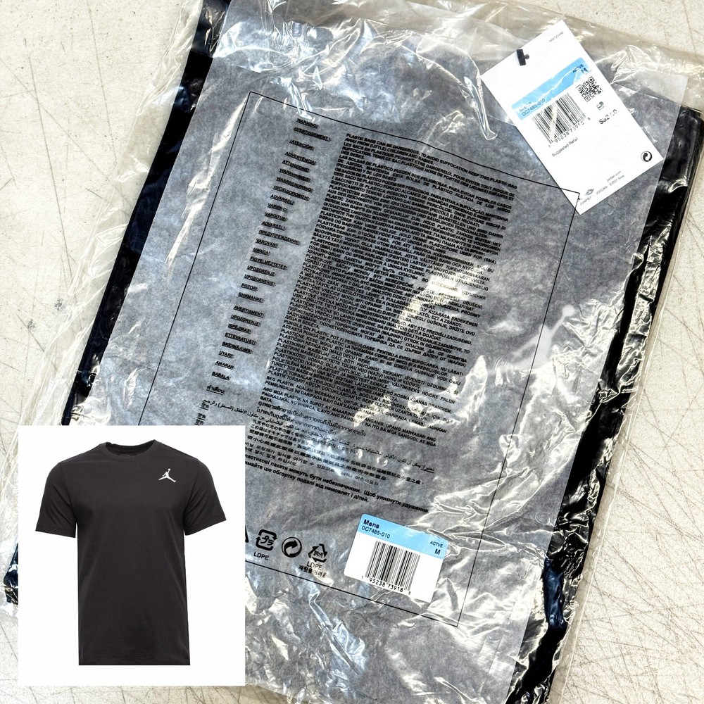 *NEW* Men NIKE Jordan Jumpman Short-Sleeve T-Shirt BLACK (DC7485 010) 👍