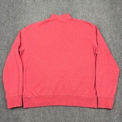 Polo Ralph Lauren 1/4 Zip Pullover Mens L Coral Salmon Sweatshirt Preppy Luxury