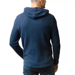 Rainforest Men’s Textured Hoodie, SIZE S COLOR BLUE