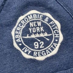 Abercrombie & Fitch Sweatshirt Men Large Blue Crewneck Rowing Muscle VTG Y2K