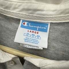 Champion Collared 1/4 Button Pullover Sweatshirt Gray Mens Large NWT