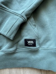 Vans Men’s Loose Fit Fleece Logo Pullover Hoodie w/ Pockets Green L