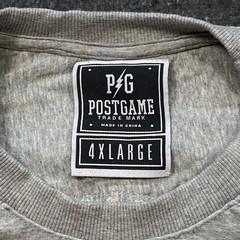 Postgame Moto Streetwear Men 4XL Gray Ribed Shoulder Zip Short Sleeve Sweatshirt