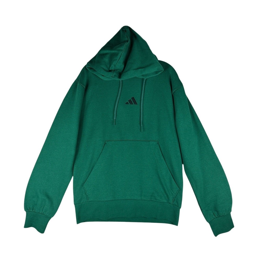 Adidas Mens M Feelcozy HD Pullover Hoodie Collegiate Green JE3802 Size Small NWT