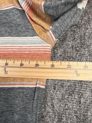 Salty Crew Hoodie men Large Premium Tech Tee Pullover Multi Stripe polyblend