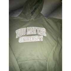 (CL) Demetrius Harmon You Matter University Hoodie Olive Green XXL Street Graph