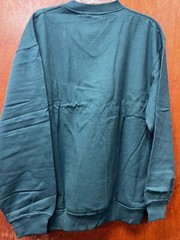 Adult Men’s Unisex Basic Plain Pullover Sweater Sweatshirt V-Neck Green XL