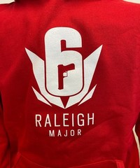 Hoodie Rainbow Six Raleigh Major 2019 Red Official Ubisoft **Brand New**