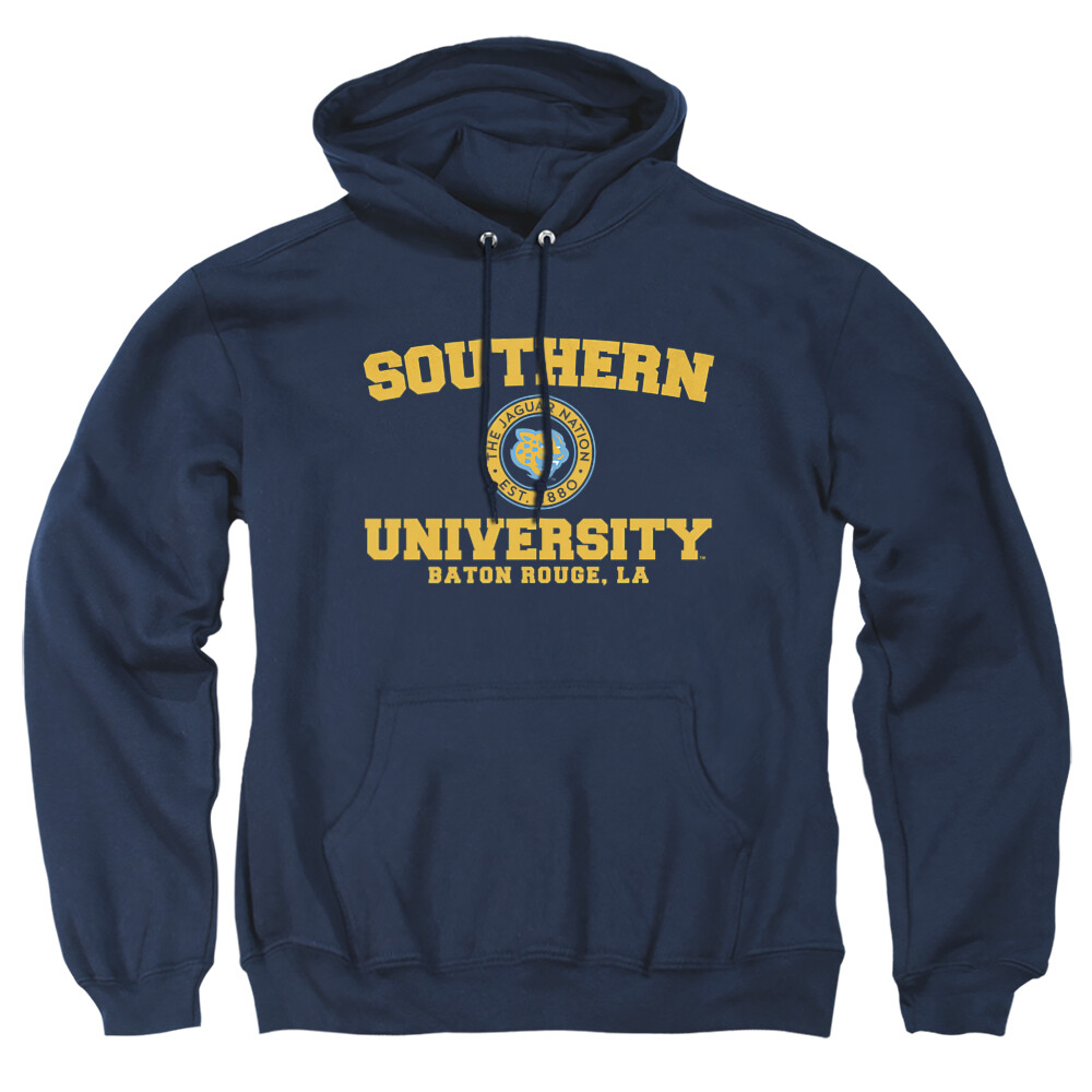 Southern University Adult Pullover Hoodie Circle Logo, Navy, S-3XL