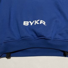 BYKR Motorcycle Riding Hoodie Men’s Medium Blue Mesh Lined Biker Jacket