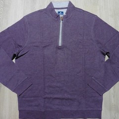 JOHNNIE-O Mens L LARGE SULLY PULLOVER 1/4 ZIP ROYAL PLUM PURPLE GOLF SWEATSHIRT