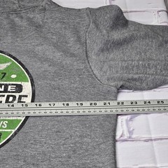John Deere Mens Heather Gray Pullover Hoodie Graphic Sweatshirt Size Medium
