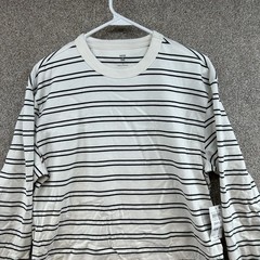 NWT Mode of One Men’s Sweatshirt Size Small White Black Striped Long Sleeve
