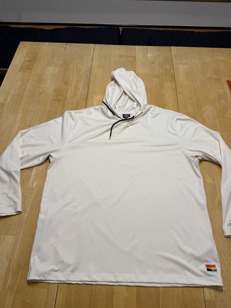 Hurley Men’s Hoodie XXL Off White In Color