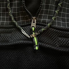 Triple Five Soul NYC Hoodie M Y2K Techwear Grid Quarter Zip Cyberpunk Futuristic