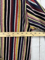 Hoodie One Size Multicolor Woven Drug Rug Zip Jacket Unisex Pockets Mua World