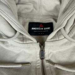 American Giant Classic Zip Hoodie Mens Small Cobblestone Heavy $168 USA New NWOT