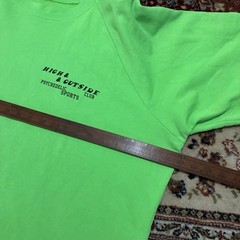 Pasadena Leisure Club Sweatshirt M L Neon Green High & Outside USA Made RRP £175