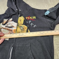 Travis Scott Astroworld Hoodie Adult Medium Full Zip Black Tour Concert Rap