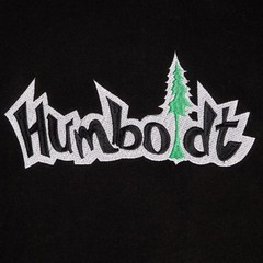 Humboldt Big Treelogo Embroidered Heavyweight Pullover Hoodie Black White Kelly