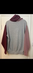 MV Sport Lake Tahoe Hoodie Burgundy And Gray Size Medium