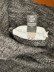 Mission Workshop Renan Alpaca Fleece Hand Knit Pullover Hoodie Sz M Cycling EUC