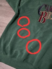 Vtg 90’s Lee Heavyweight Crewneck Sweatshirt Camp XL Green USA Made Embroidered